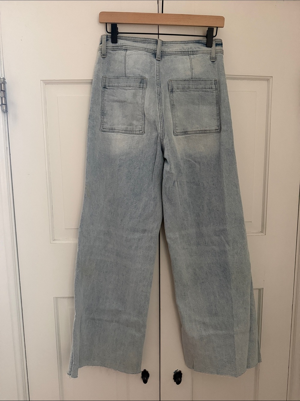 Light Blue High-Rise Wide Leg Jeans - Picture 3 of 3